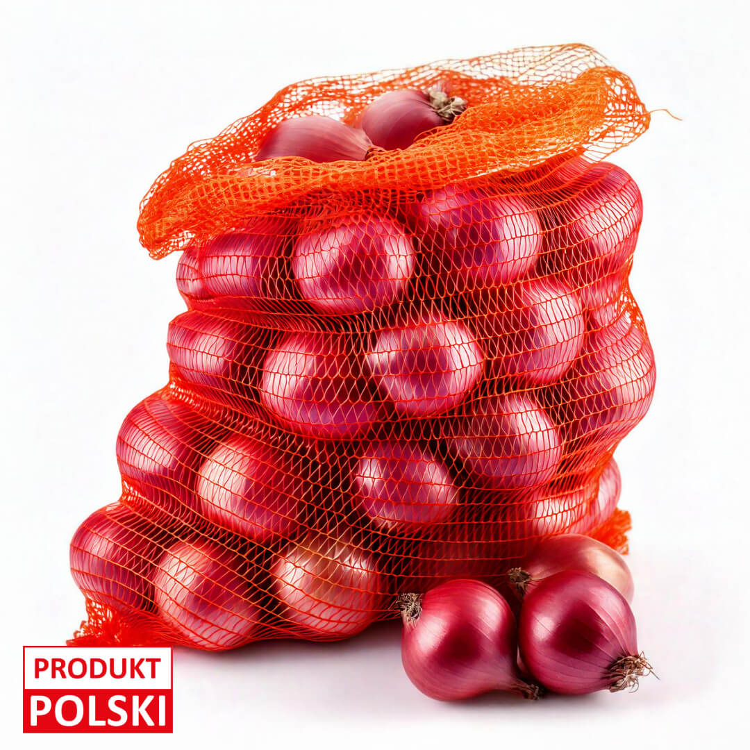Cebula czerwona - worek. 4,50 zl/kg