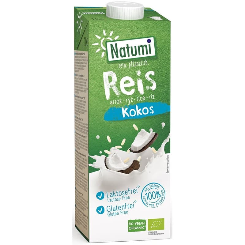 NATUMI Napoj ryzowo-kokosowy bez cukru bezglutenowy BIO. 12,59 zl/l